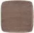 Icon Amara Pouf aus Cord, quadratisch, mocha (ICOFSTJC043)