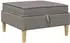 vidaXL Sofa-Hocker mit Stauraum, taupe, 70x70x40cm, Stoff