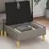 vidaXL Sofa-Hocker mit Stauraum, taupe, 70x70x40cm, Stoff