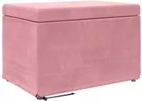 vidaXL Hocker Rosa 61 x 41 x 40 cm Samt und Engineering Holz