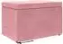 vidaXL Hocker rosa, Samt und Verbundholz, 61x41x40cm (876768)