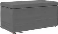 Vidaxl Stool Dark Grey 81 X 41 X 40 Cm Fabric And Engineered Wood