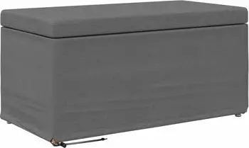 vidaXL Hocker dunkelgrau 81x41x40cm Stoff und Pressholz (876774)