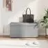 vidaXL Hocker hellgrau 81x41x40cm Stoff und Pressholz (876773)