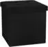 VCM Boxas Sitztruhe Hocker, Stoff, anthrazit