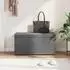 vidaXL Hocker dunkelgrau, Samt und Holz (876781)