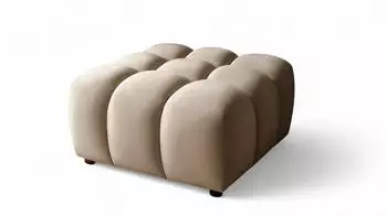 Fun Möbel Flow Polsterhocker Stoff Bluvel Latte