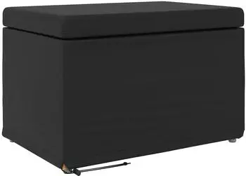 vidaXL Hocker schwarz Kunstleder und Holzwerkstoff 61x41x40cm
