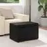 vidaXL Hocker schwarz Kunstleder und Holzwerkstoff 61x41x40cm