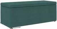 vidaXL Hocker Dunkelgr&uuml;n 101 x 41 x 40 cm Stoff und Pressholz