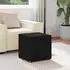 vidaXL Hocker schwarz 41x41x40cm, Stoff und Pressholz (876745)