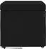 vidaXL Hocker schwarz 41x41x40cm, Stoff und Pressholz (876745)