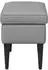 vidaXL Hocker hellgrau 55x35x41cm Stoff (42029992)