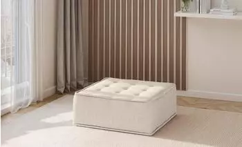 Fun Möbel SANDE Polsterhocker Modul, Stoff Alpine, beige (800000847348)