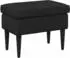 vidaXL Hocker schwarz 55x35x41cm Stoff (42029994)