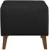 Mirjan24 Oviedo Polsterhocker, quadratisch, schwarz, 51x51x45cm (800001911918)