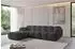 ALTDECOR Miko-Puf modularer Sitzhocker Velours dunkelgrau 90x90x45cm (800001941132)