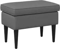 vidaXL Hocker Dunkelgrau 55 x 35 x 41 cm Stoff