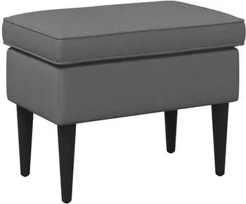 vidaXL Hocker dunkelgrau 55x35x41cm Stoff (42029993)