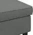 vidaXL Hocker dunkelgrau 55x35x41cm Stoff (42029993)