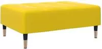 vidaXL Fu&szlig;hocker Gelb 77x55x31 cm Samt