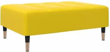 vidaXL Fußhocker gelb 77x55x31cm Samt (4007397)