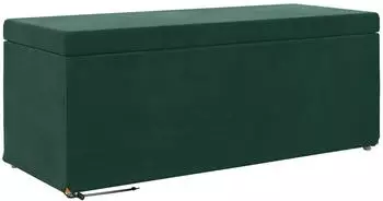 vidaXL Hocker dunkelgr&uuml;n 101x41x40cm Samt (876797)