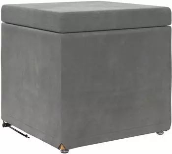 vidaXL Hocker dunkelgrau 41x41x40cm (8721359492996)
