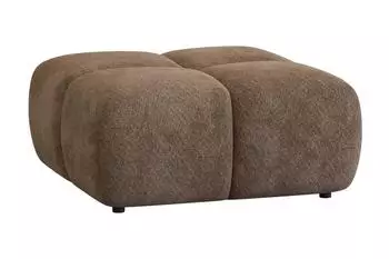 Fun M&ouml;bel Vega Polsterhocker Stoff Egon, braun (90x45x90cm)