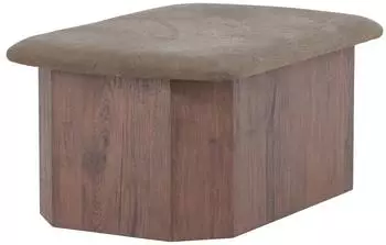Venture Home Todd Sitzhocker MDF/Textil, braun, 88x59x42cm