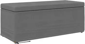 vidaXL Hocker dunkelgrau 101x41x40cm Stoff und Pressholz (876789)