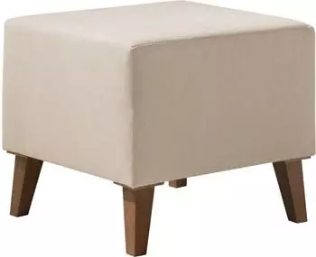 Mirjan24 Oviedo Polsterhocker, quadratisch, 51x51x45cm