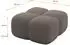 ALTDECOR Miko-Puf Pouf Bouclé 90x90x45cm, dunkelbraun (800001941125)
