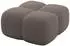 ALTDECOR Miko-Puf Pouf Bouclé 90x90x45cm, dunkelbraun (800001941125)