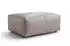 Kawola CELESTE Polsterhocker Leder, grau (KA384415L1)
