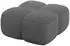 ALTDECOR Miko-Puf Pouf Cord, dunkelgrau, 90x90x45cm (800001941127)