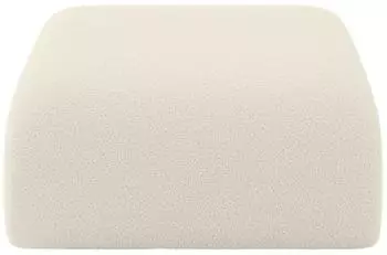 ALTDECOR MIRA-PUF Pouf Sitzhocker, Boucl&eacute;, beige, 91x89x40cm