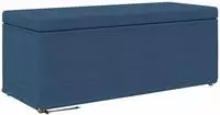 vidaXL Hocker Blau 101 x 41 x 40 cm Stoff und Pressholz