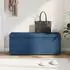vidaXL Hocker blau 101x41x40cm Stoff und Pressholz (876793)