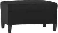 vidaXL Fu&szlig;hocker Schwarz 70x55x41 cm Kunstleder