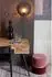 MAISON EN VOGUE Bubbly Candy Hocker Samt, rosa, Ø35x39cm (1400030)