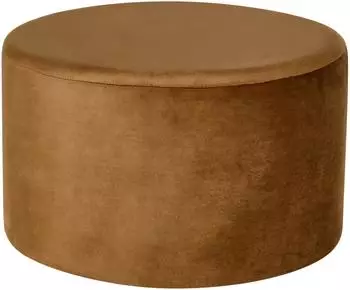 Beliani Millen Pouf Samt, goldbraun (686311)