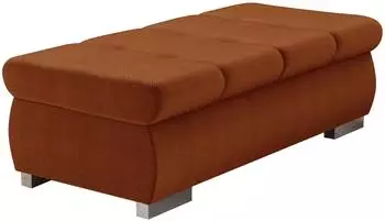 Mirjan24 Orkan Gro&szlig; Polsterhocker braun, Textil, 120x60x39cm (800001912462)