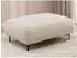S-Style Möbel Cardea Polsterhocker Bubble-Optik hellbeige Strukturstoff 110x46x65cm (800001495707)