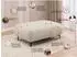 S-Style Möbel Cardea Polsterhocker Bubble-Optik hellbeige Strukturstoff 110x46x65cm (800001495707)
