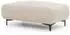 S-Style Möbel Cardea Polsterhocker Bubble-Optik hellbeige Strukturstoff 110x46x65cm (800001495707)