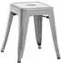 CLP Armin Metallhocker stapelbar, silber, 46cm Sitzhöhe (10858642)