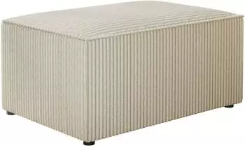 Mirjan24 Karl Cord Polsterhocker, rechteckig, 60x38x45cm