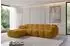 ALTDECOR Miko-Puf Pouf Cord, senfgelb, 90x90x45cm (800001941180)