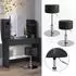 VICCO Design Hocker höhenverstellbar, schwarz (28610)
